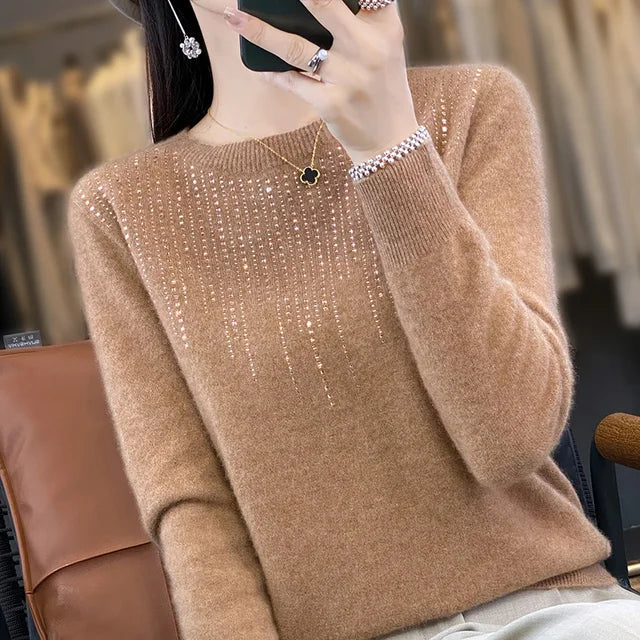 Krohn-e | Warmer Pullover mit Glitzer