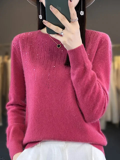 Krohn-e | Warmer Pullover mit Glitzer