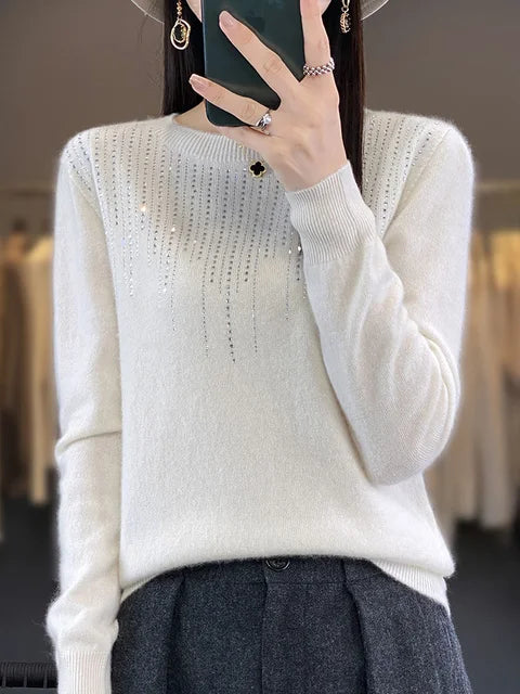 Krohn-e | Warmer Pullover mit Glitzer