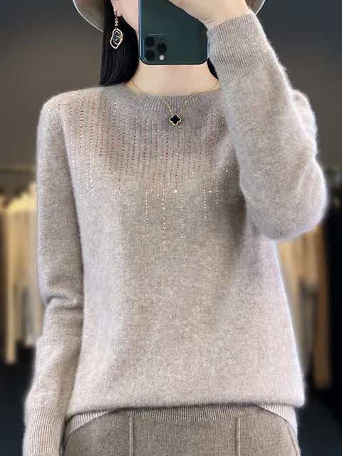 Krohn-e | Warmer Pullover mit Glitzer