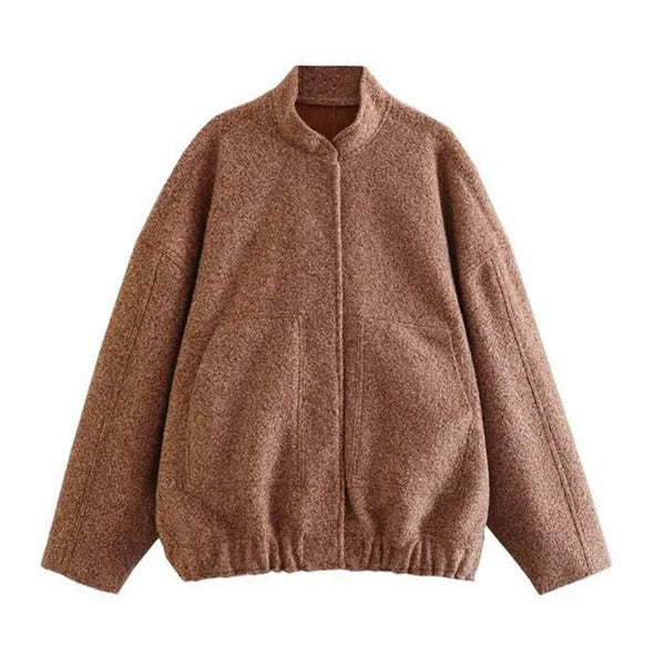Avelena Oversized Bomber Jacket