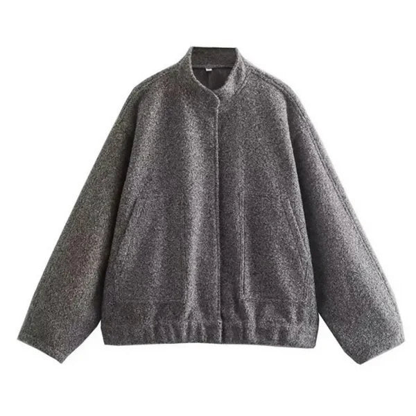 Avelena Oversized Bomber Jacket