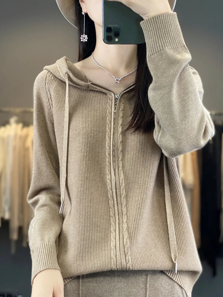 Garvin | Luxurious Hooded Cardigan