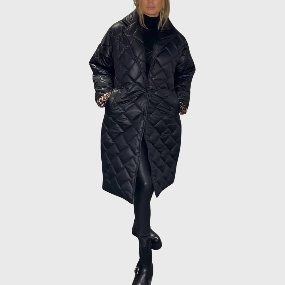 Krohn-e | Damen Stylische Wendbare Gepolsterte Winterjacke