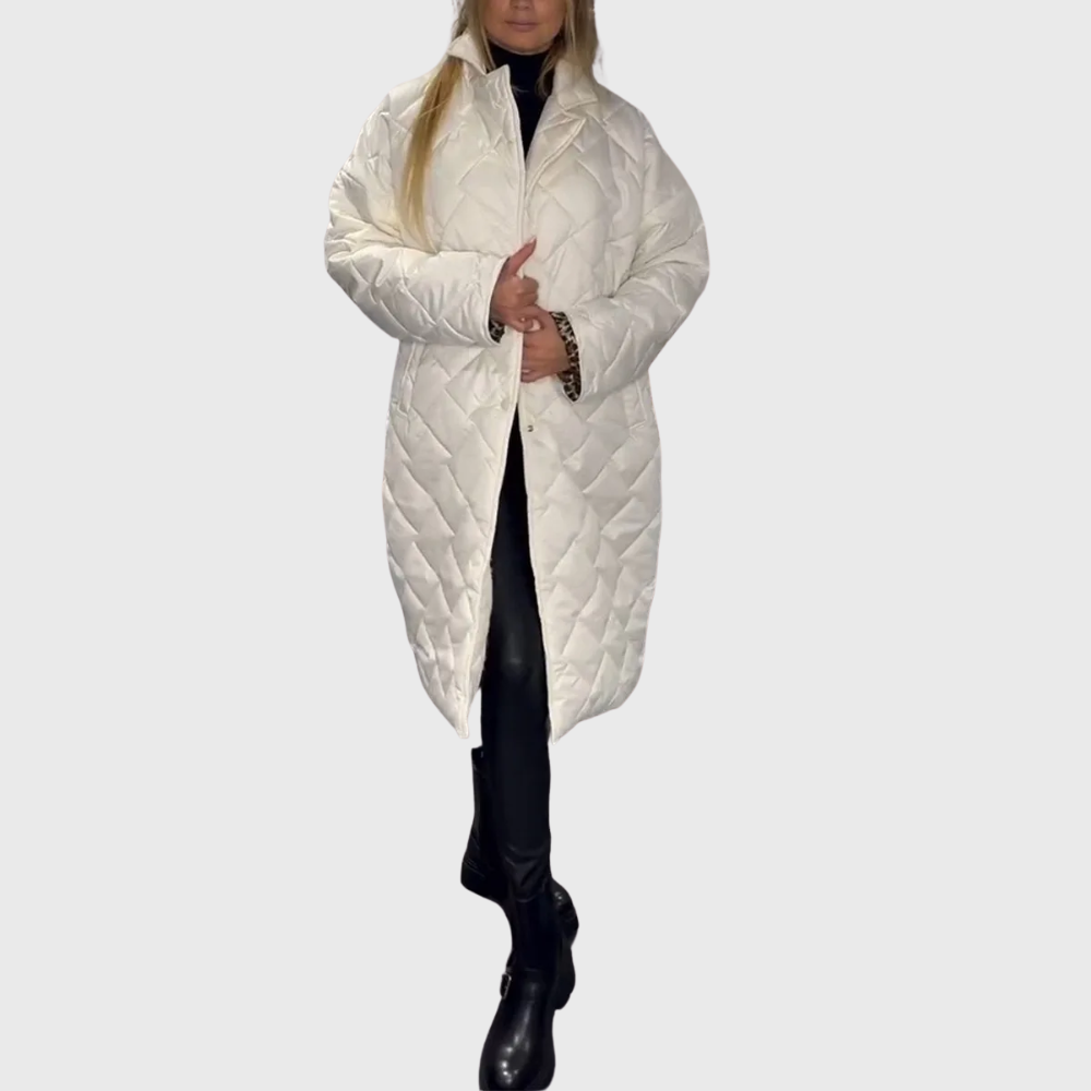 Krohn-e | Damen Stylische Wendbare Gepolsterte Winterjacke
