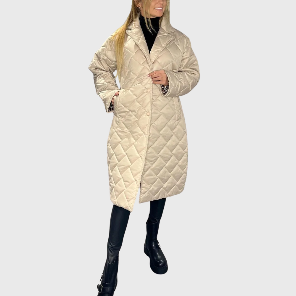 Krohn-e | Damen Stylische Wendbare Gepolsterte Winterjacke