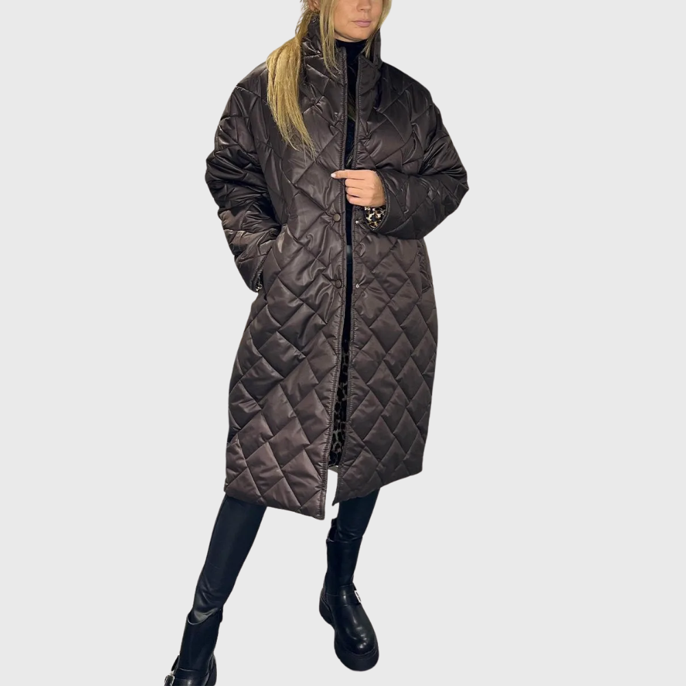 Krohn-e | Damen Stylische Wendbare Gepolsterte Winterjacke