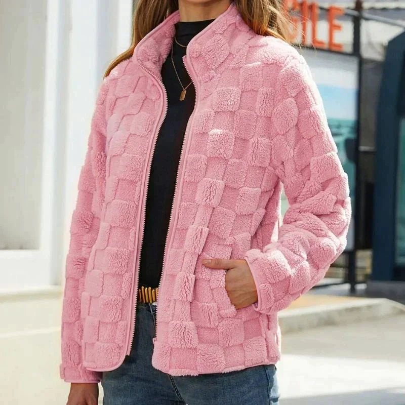 Krohn-e | Super Weiche Kurze Fleecejacke für Den Herbst