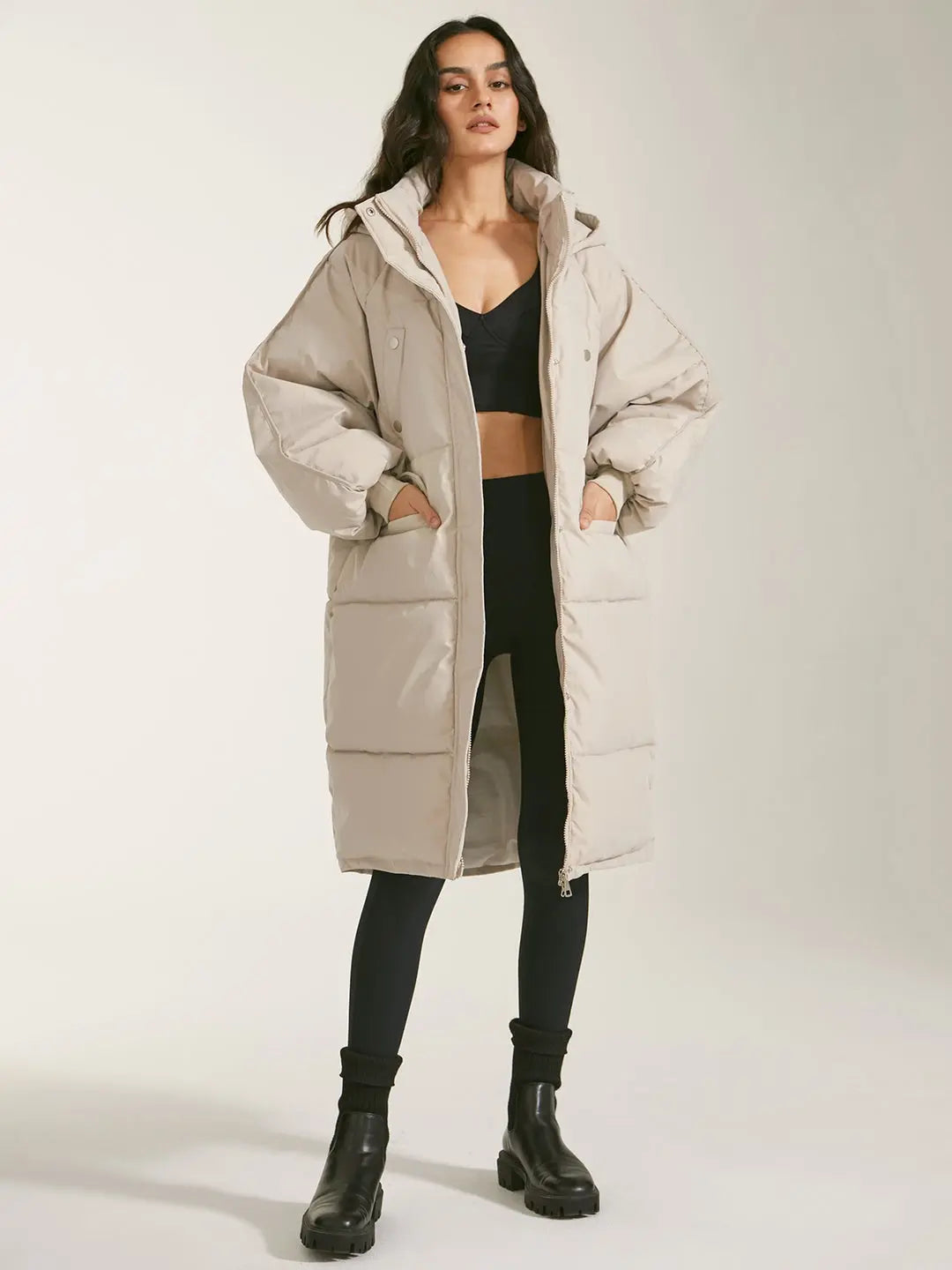 Krohn-e | Pufferparka mit Kapuze und Reißverschluss