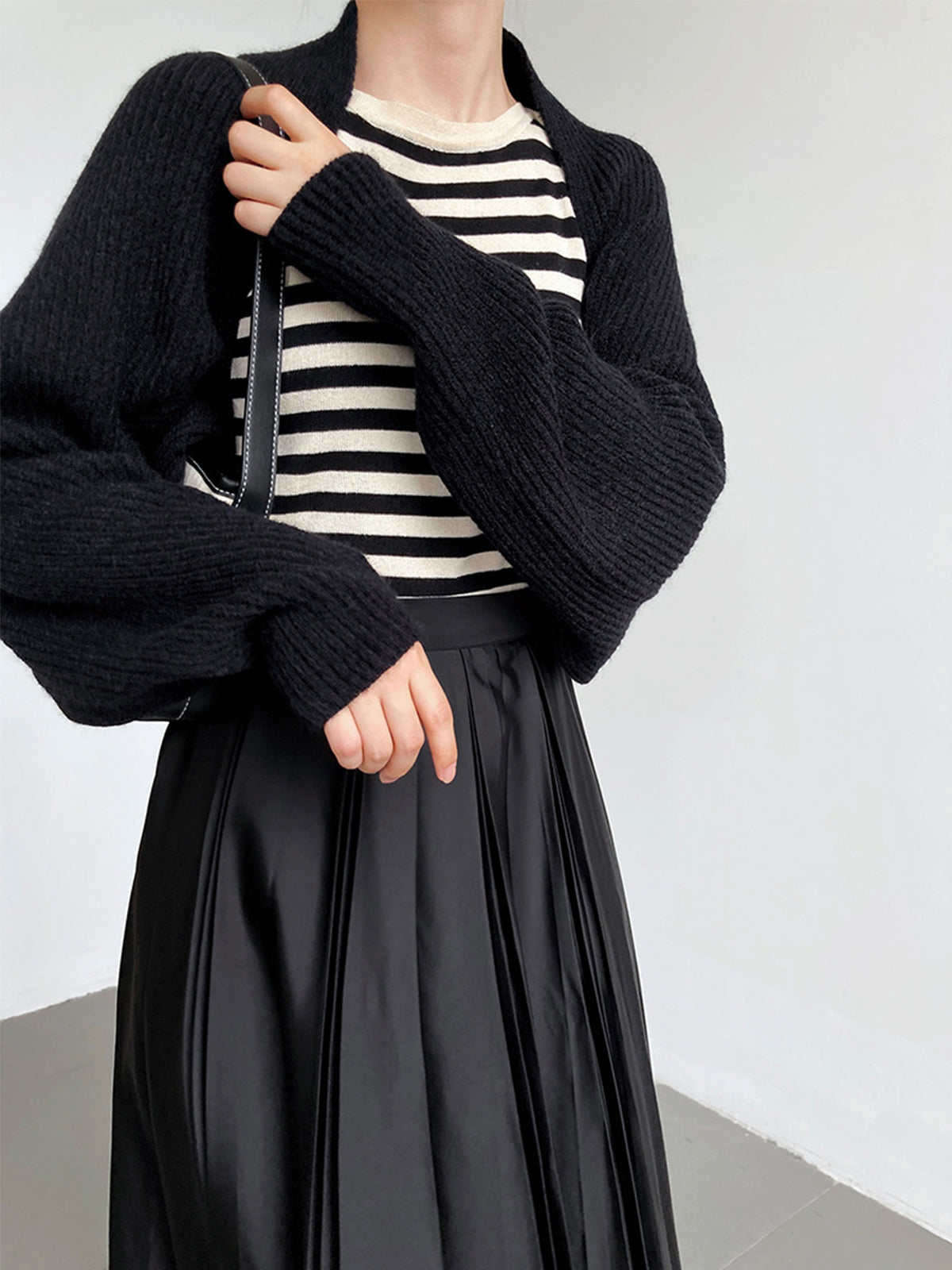 Krohn-e | Strick Bolero mit Langen Ärmeln Weich und Modern Perfekt für Layering