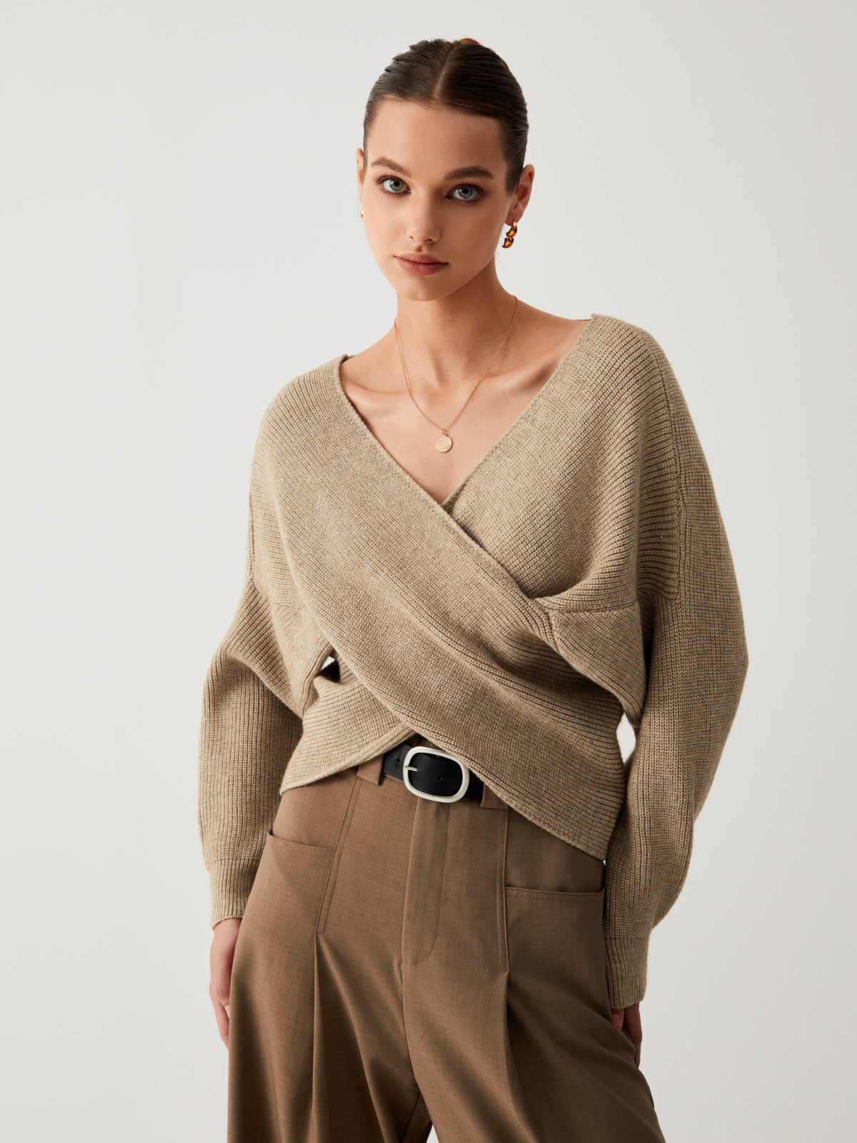 Oversized Fudus Cropped Pullover, "Kreuz My Heart" Design