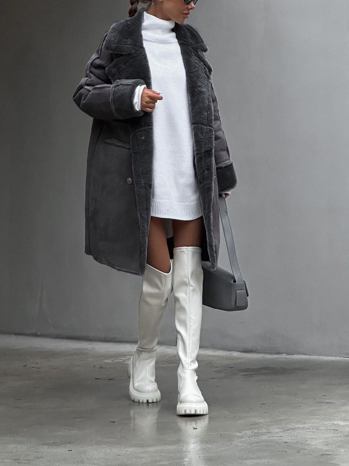 Krohn-e | Langer Wintermantel Damen