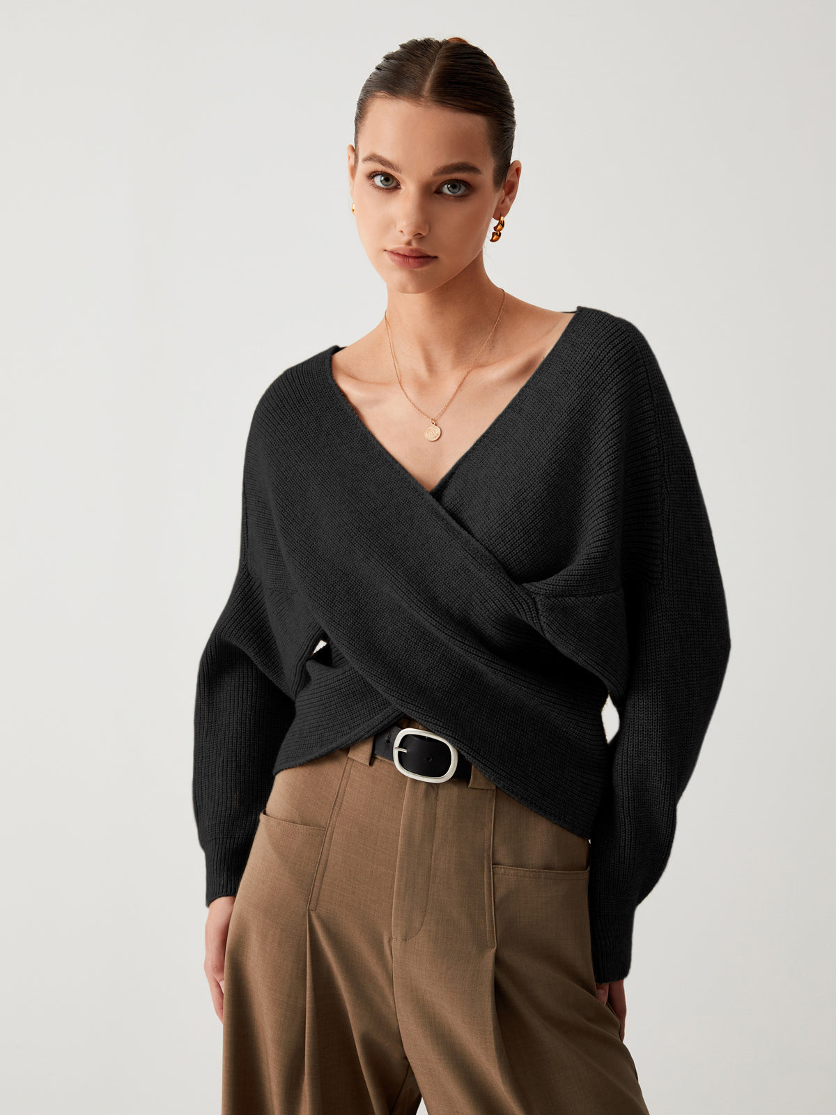 Oversized Fudus Cropped Pullover, "Kreuz My Heart" Design