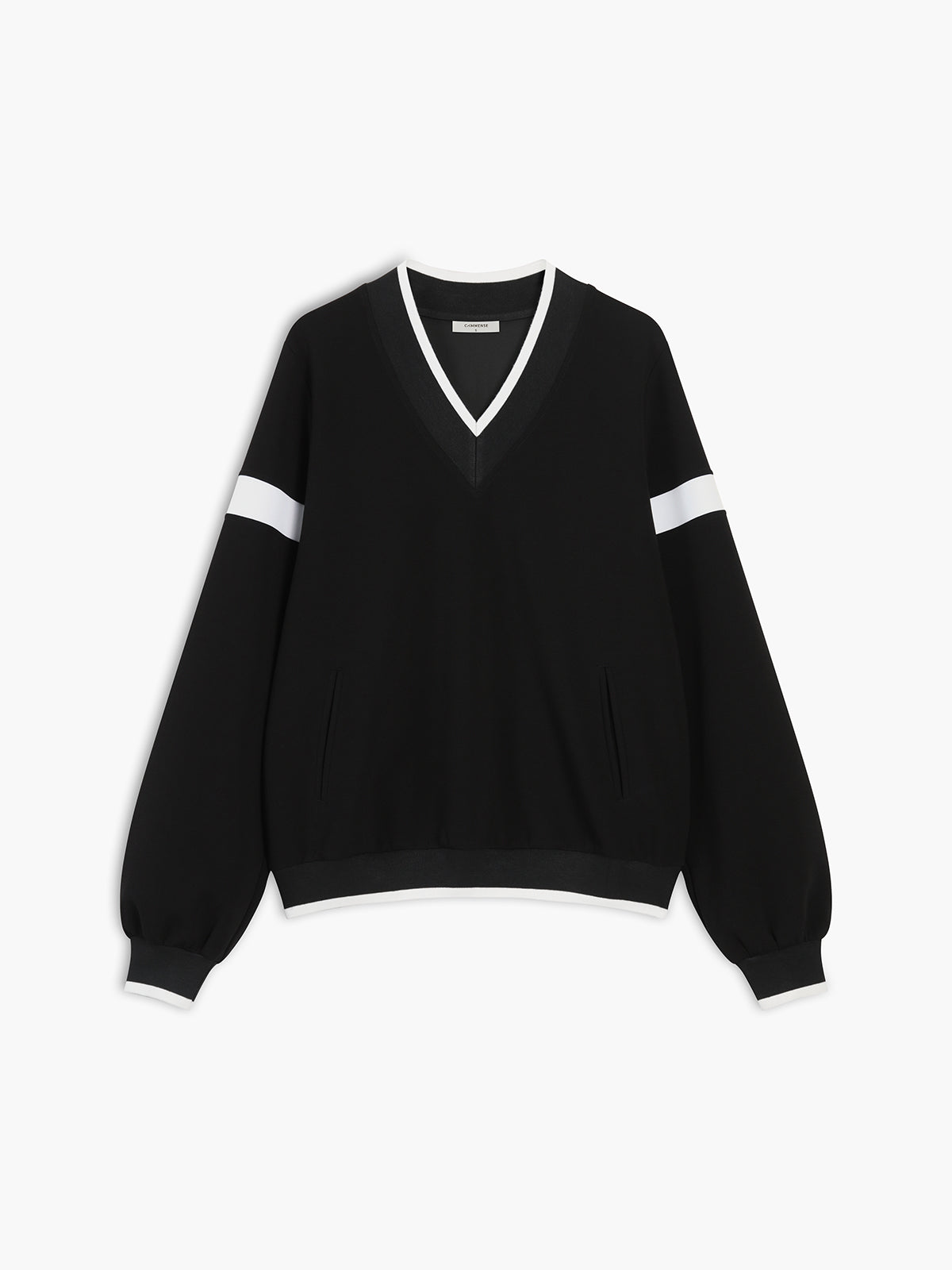 Überdimensioniertes Fudus Sweatshirt mit Kontrastbesatz