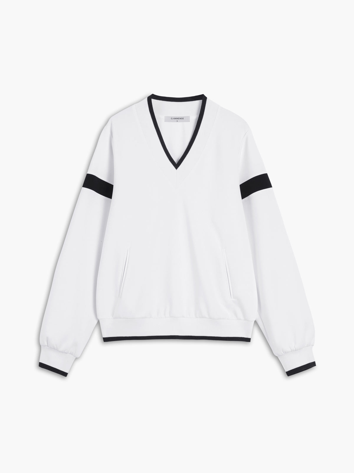 Überdimensioniertes Fudus Sweatshirt mit Kontrastbesatz