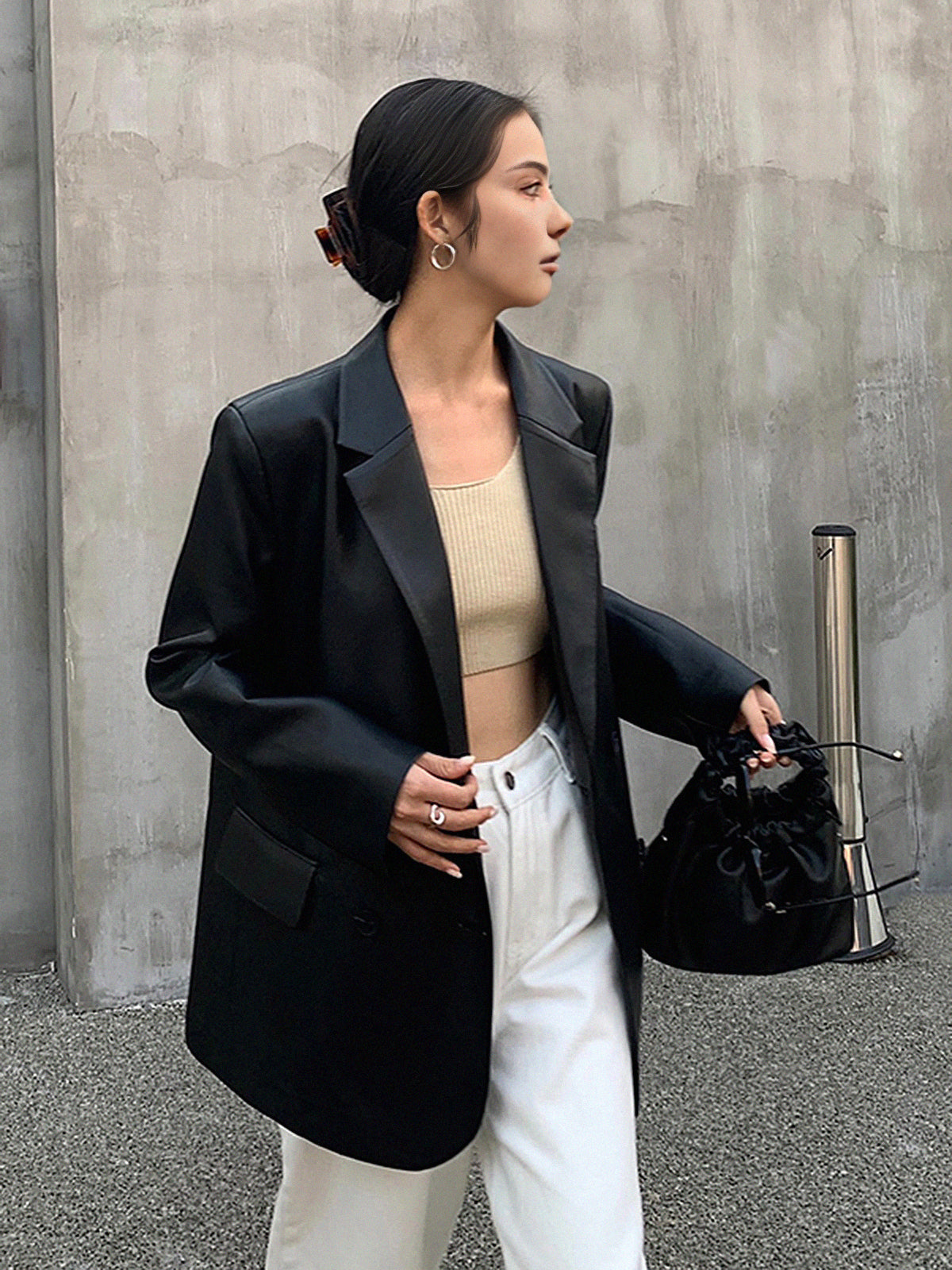 Leather Blazer