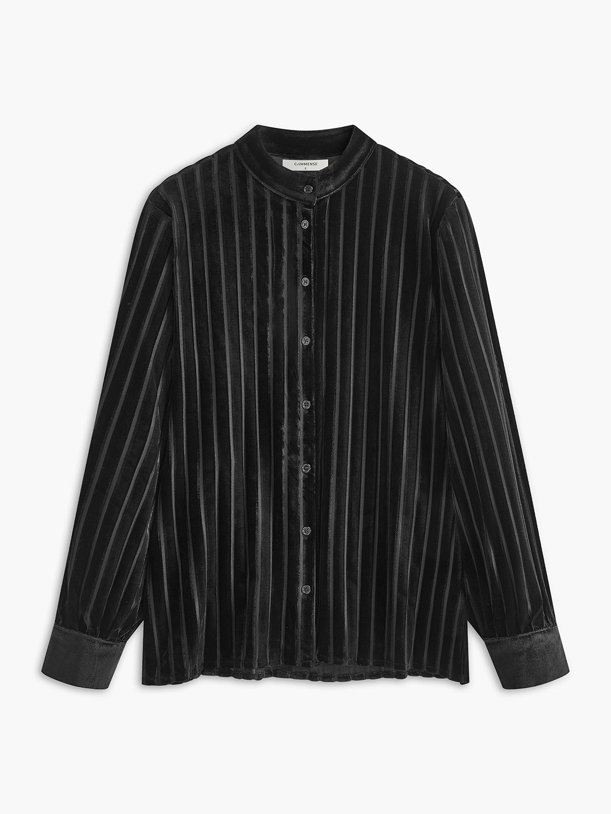 Fudus Semi-Sheer Pinstripe Button-Down Polo Shirt