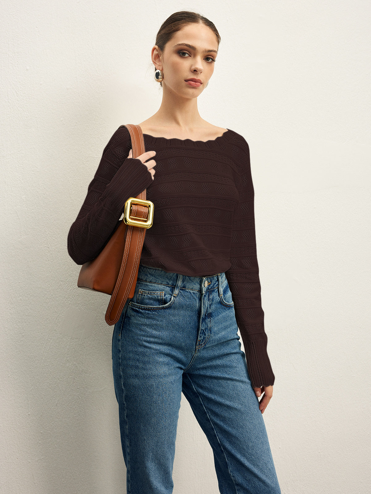 Fudus  Pointelle Strick Top, ärmellos, figurbetont