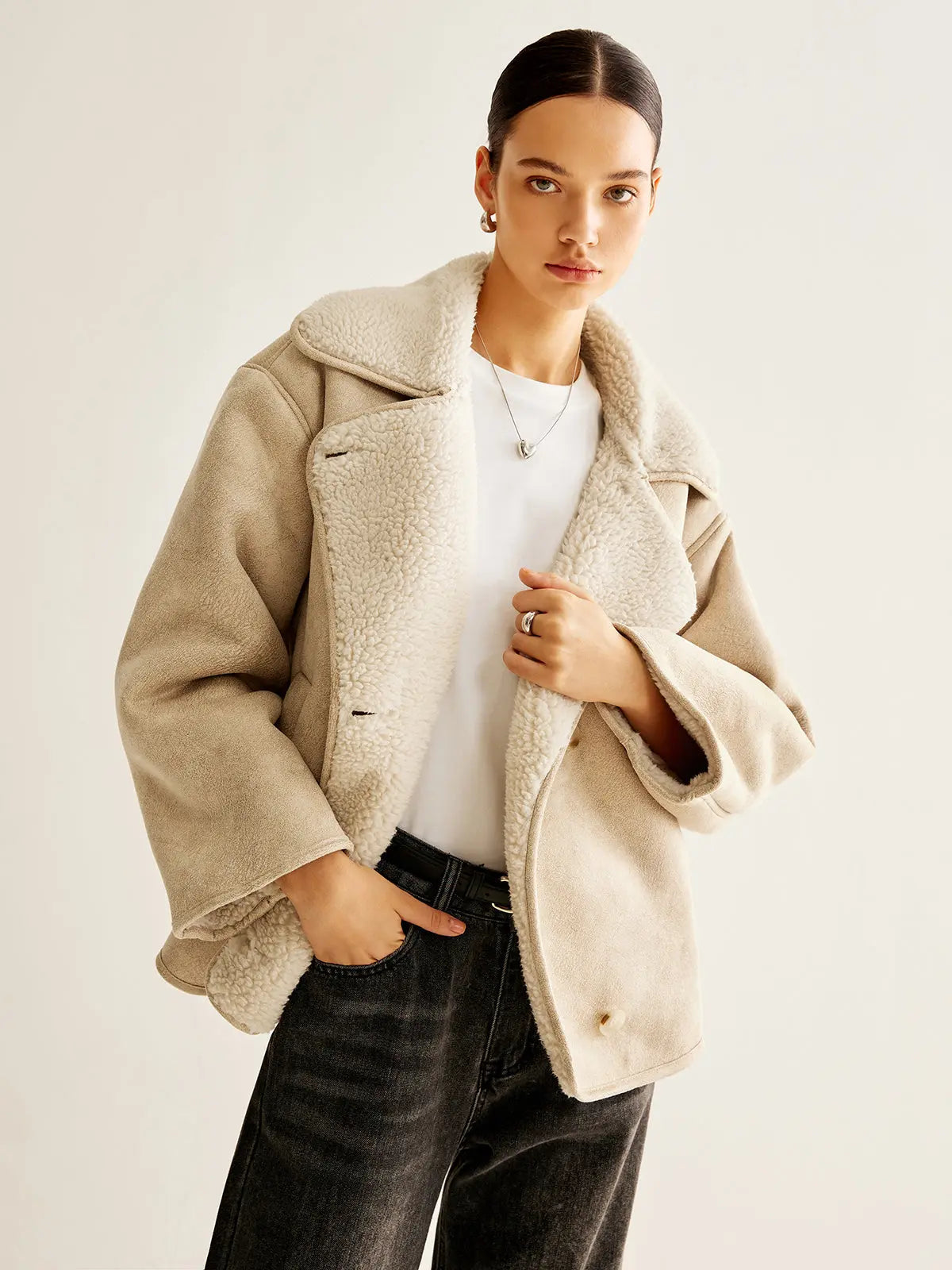Krohn-e | Fleecejacke mit Knopfleiste