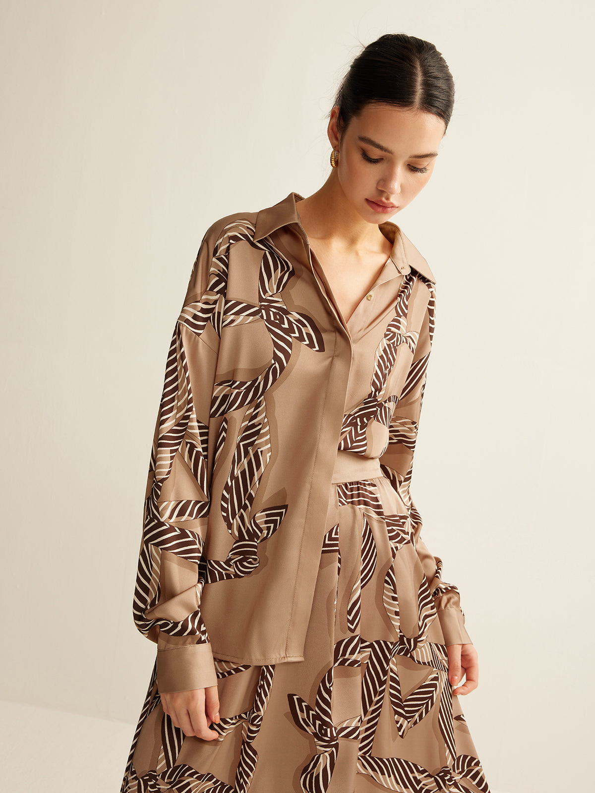 Fudus Bohemian Print Polo Shirt