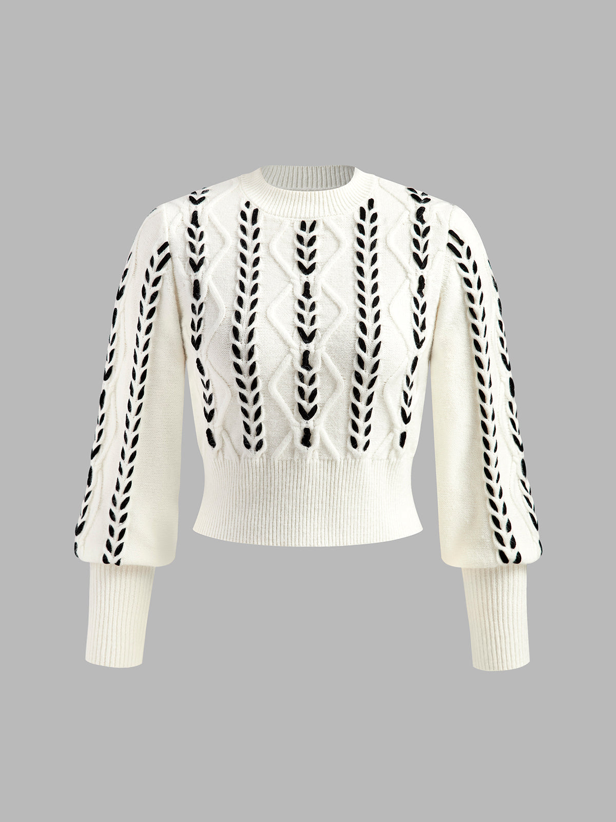 Krohn-e | Strickpullover mit Lochmuster Acrylmischung Elegant und Modern