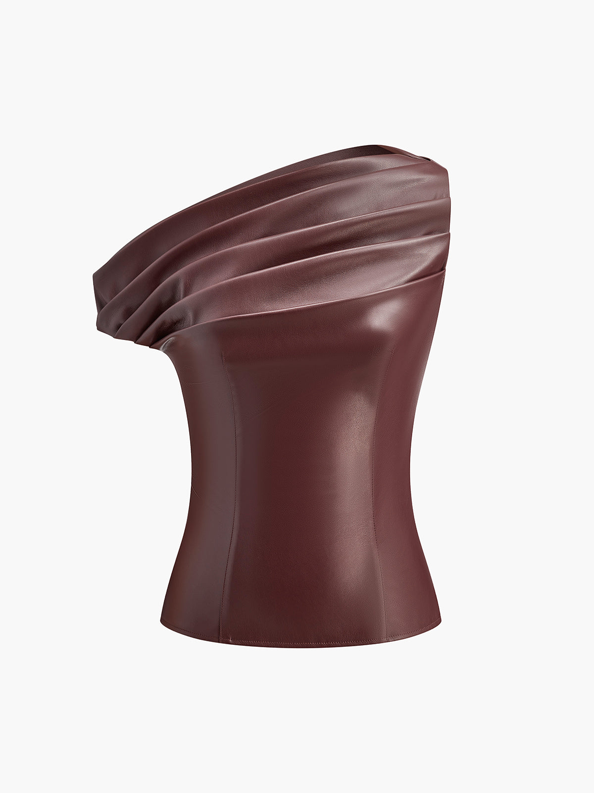 Fudus Schulter-Tanktop aus Kunstleder