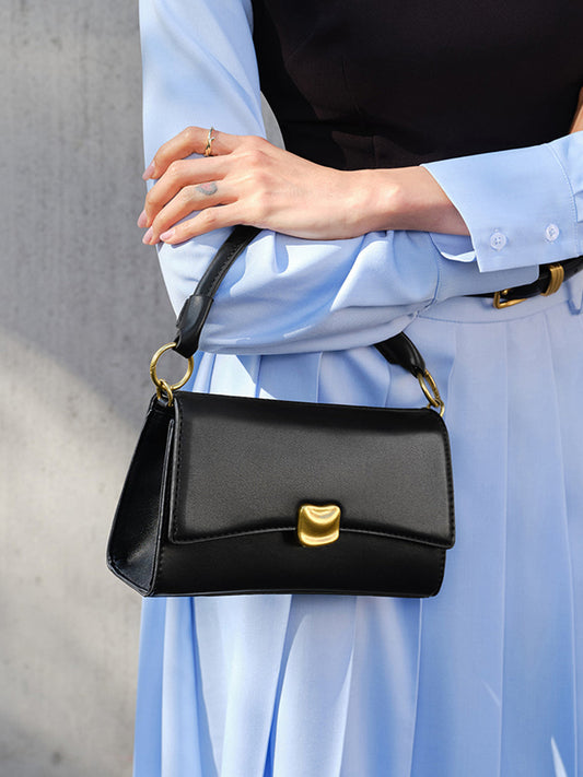 Damen Handtasche im Old-Money-Stil, schwarz
 - Krohn-e