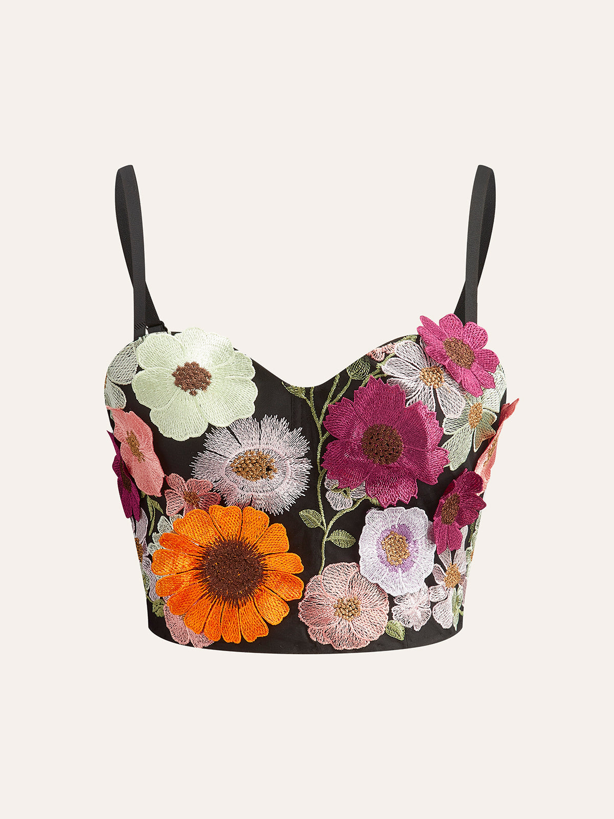 3D Blumen-Korsage-Oberteil - Krohn-e