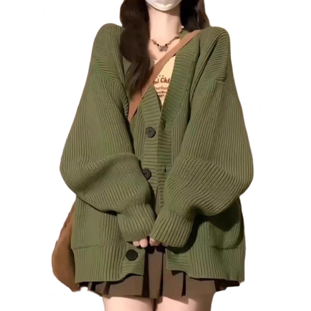 Krohn-e | Damen Freizeit Baumwoll Strickjacke