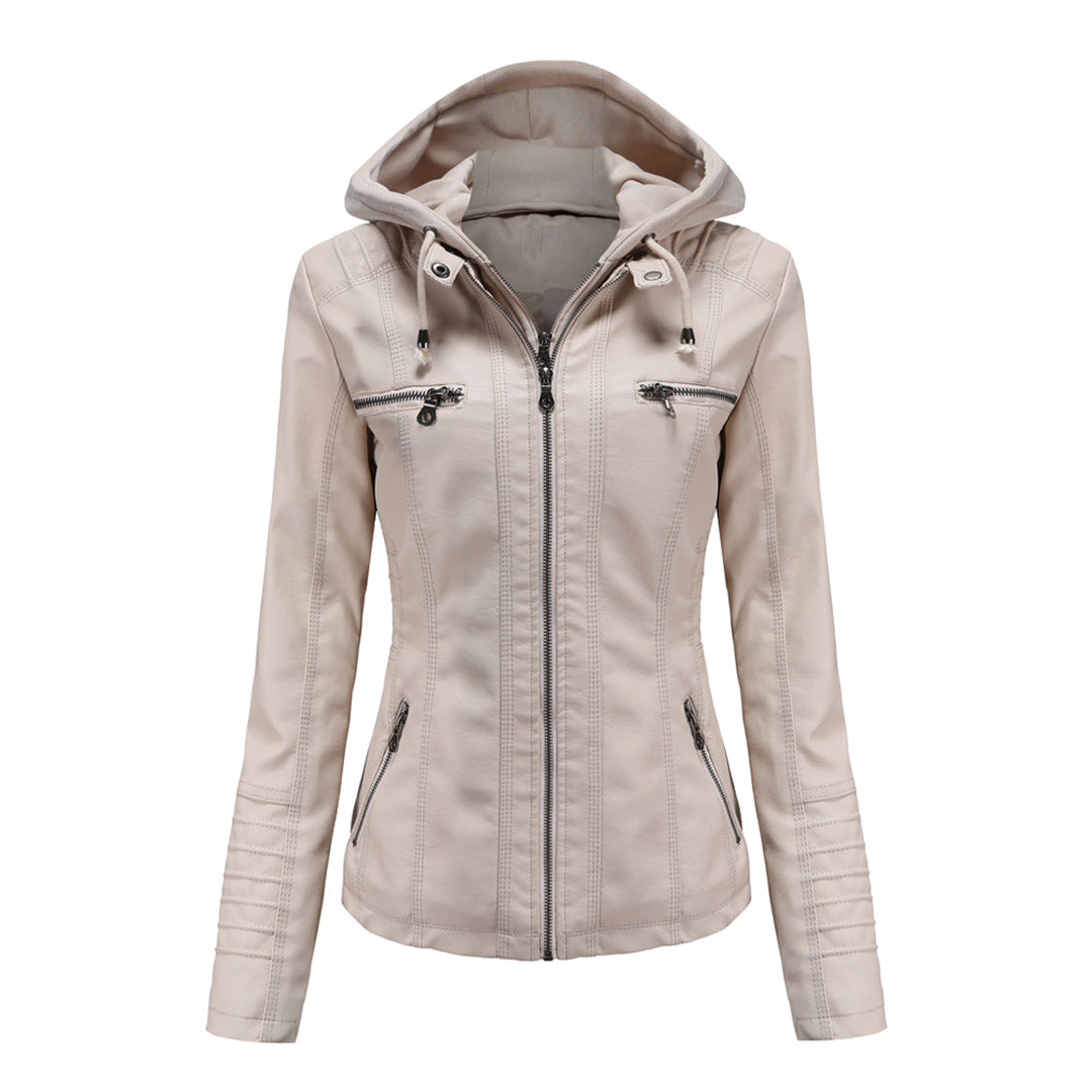 Luxus Lederjacke & stilvolle Damenhandtasche