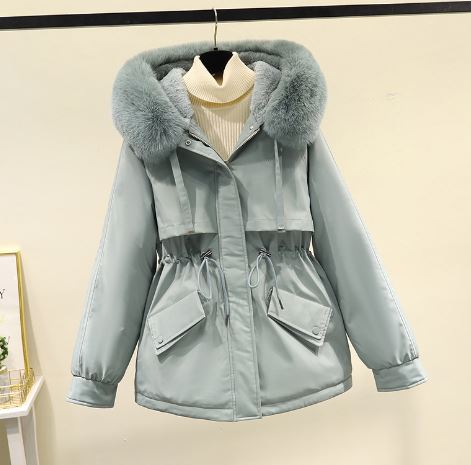 Krohn-e | Übergroße Baumwoll Wd Jacke mit Samtfutter