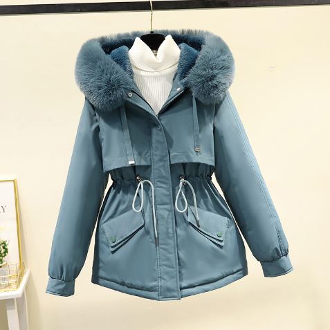 Krohn-e | Übergroße Baumwoll Wd Jacke mit Samtfutter