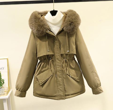 Krohn-e | Übergroße Baumwoll Wd Jacke mit Samtfutter