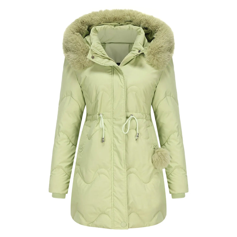 Krohn-e | Wintermantel mit Flauschigem Kragen Renata