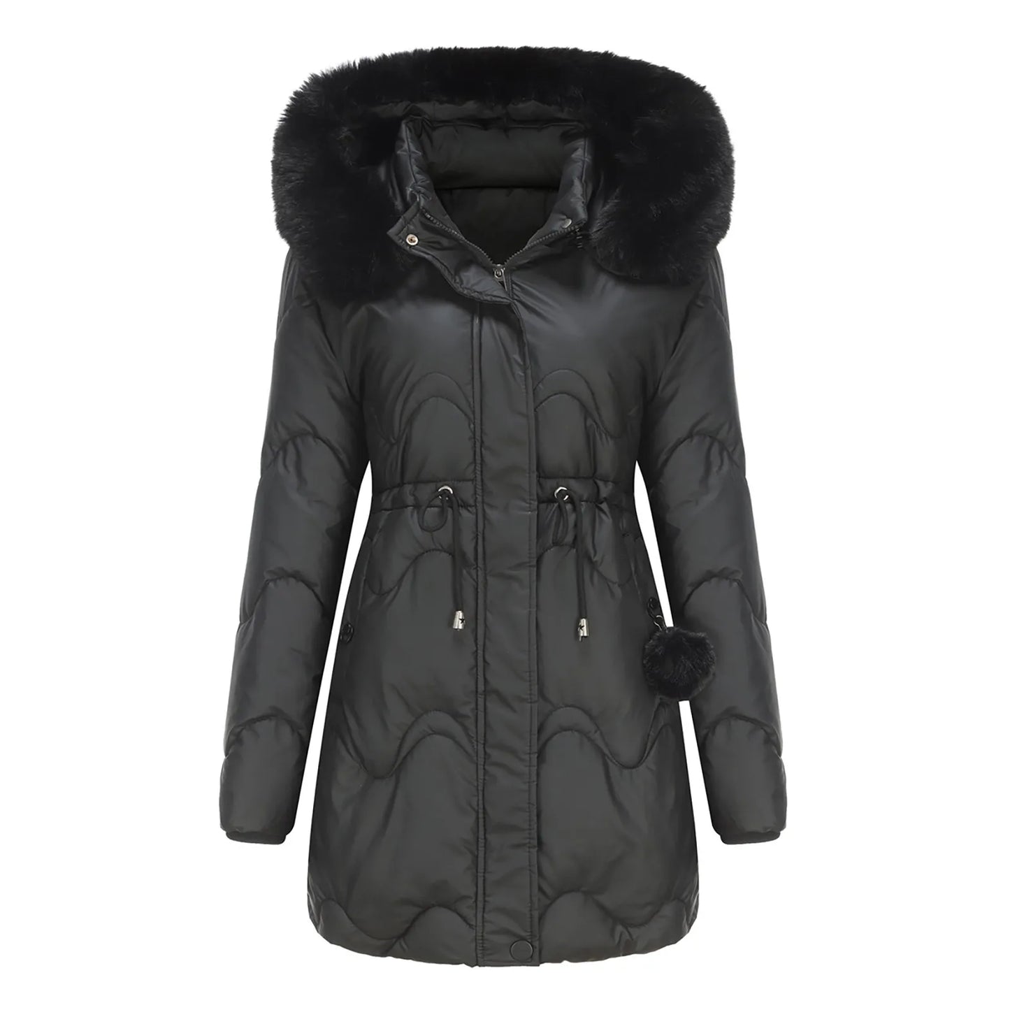 Krohn-e | Fleece gefütterte Winterjacke mit weichem Kragen