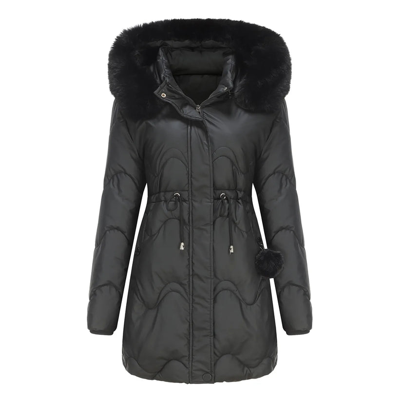 Krohn-e | Wintermantel mit Flauschigem Kragen Renata