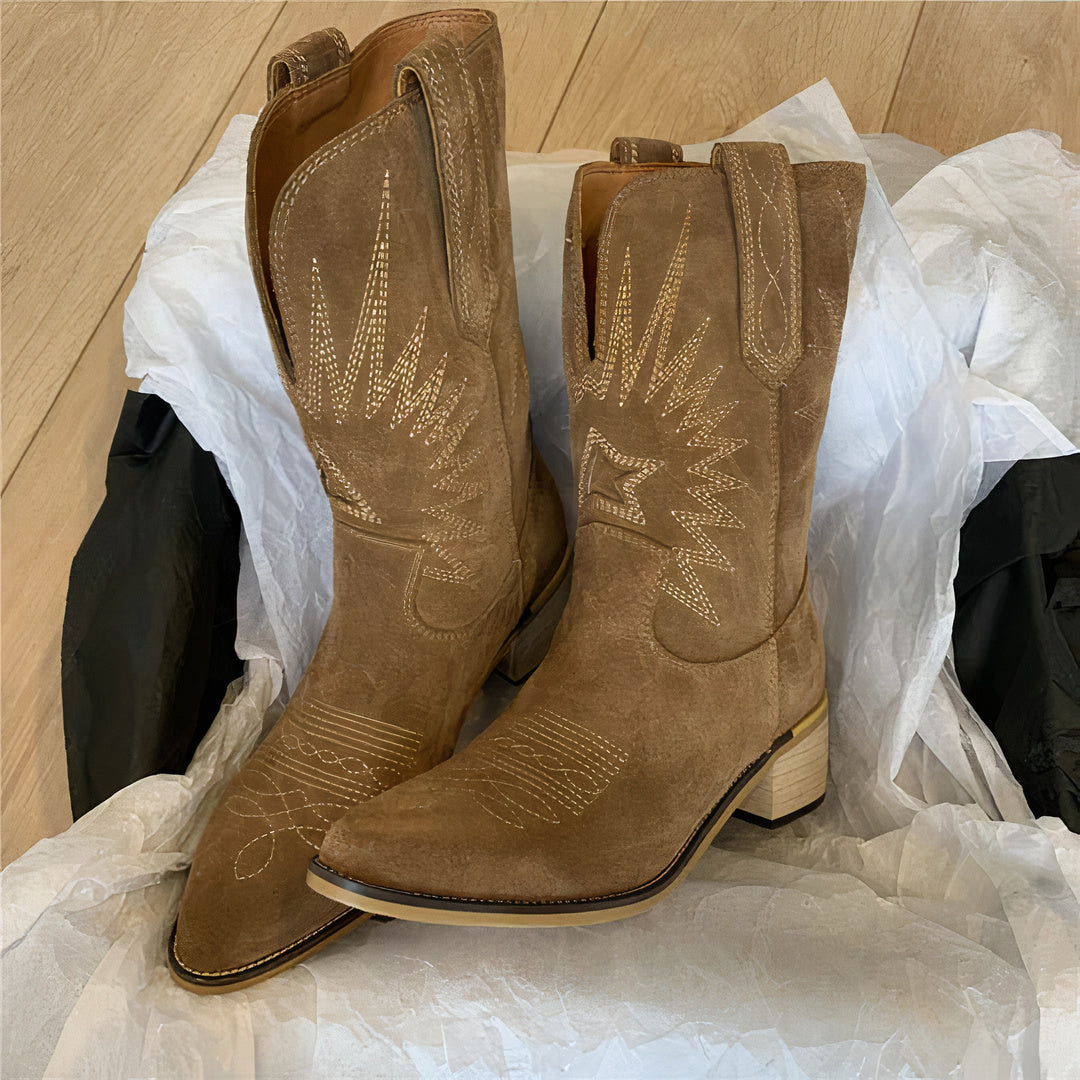 Klassische Damen-Cowboystiefel Bera