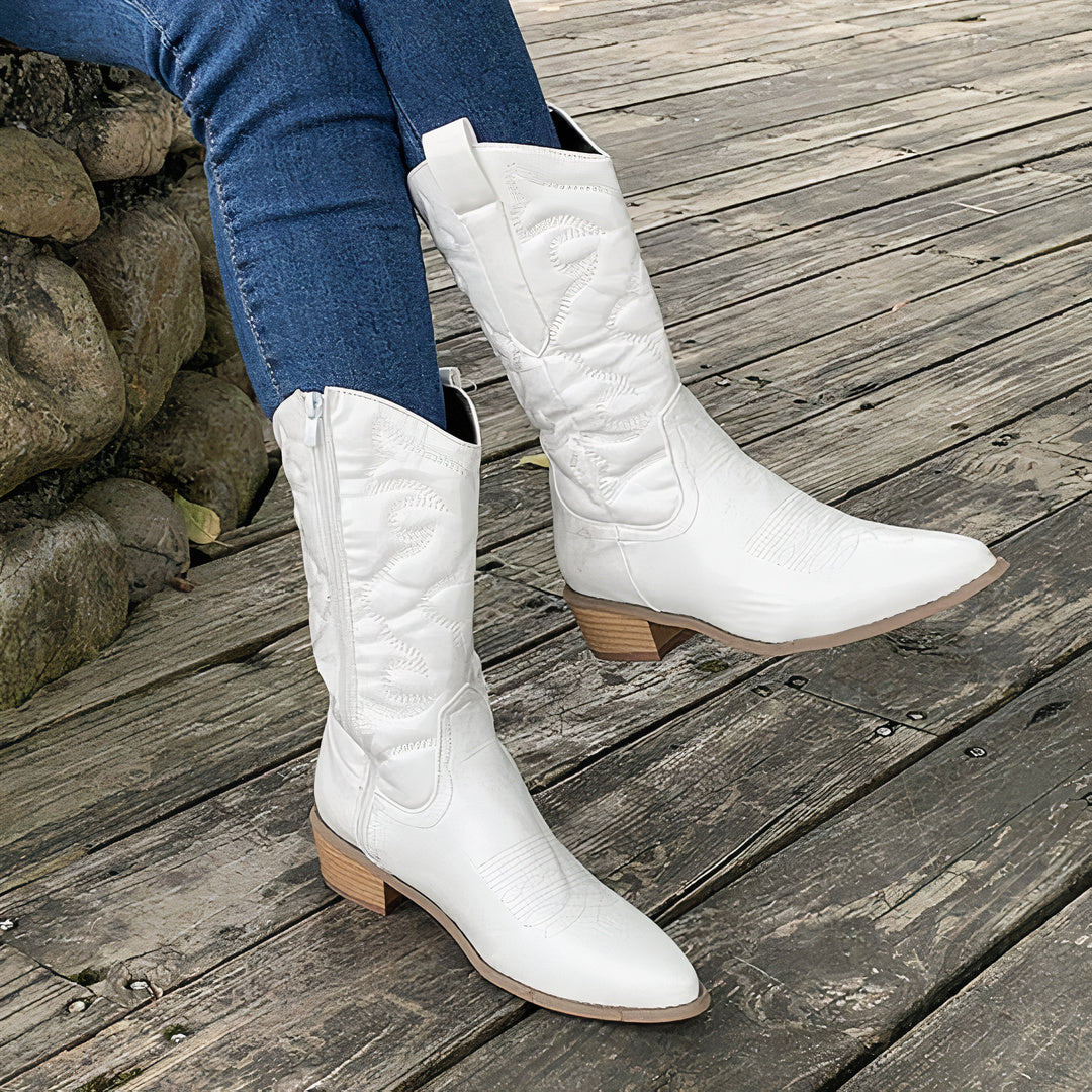 Klassische Damen-Cowboystiefel Bera