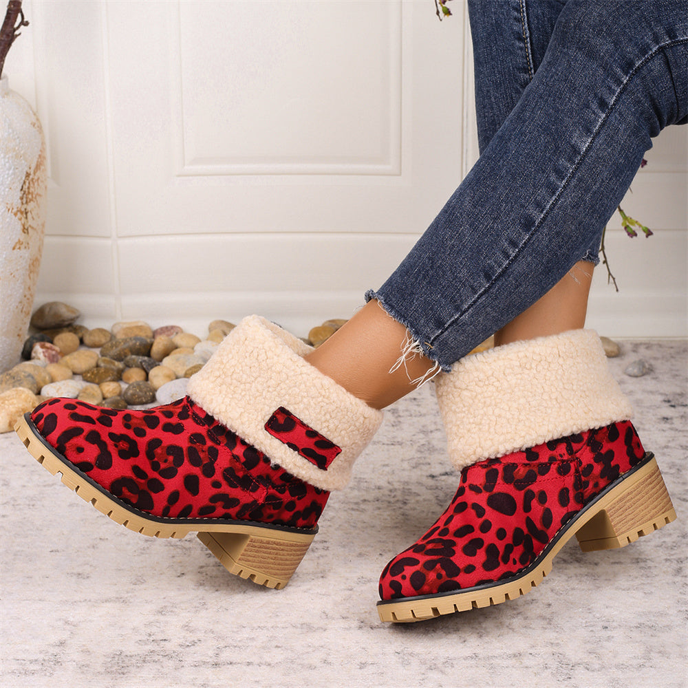KROHN-E Damen Stiefel Wasserdicht Knöchelhoch Robust Winterstiefel