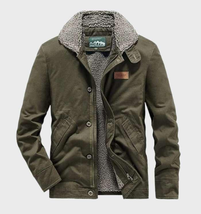 Selbstverteidigungsjacke mit Schnitt- und Stichschutz, Taschen und Reißverschluss (Lando)