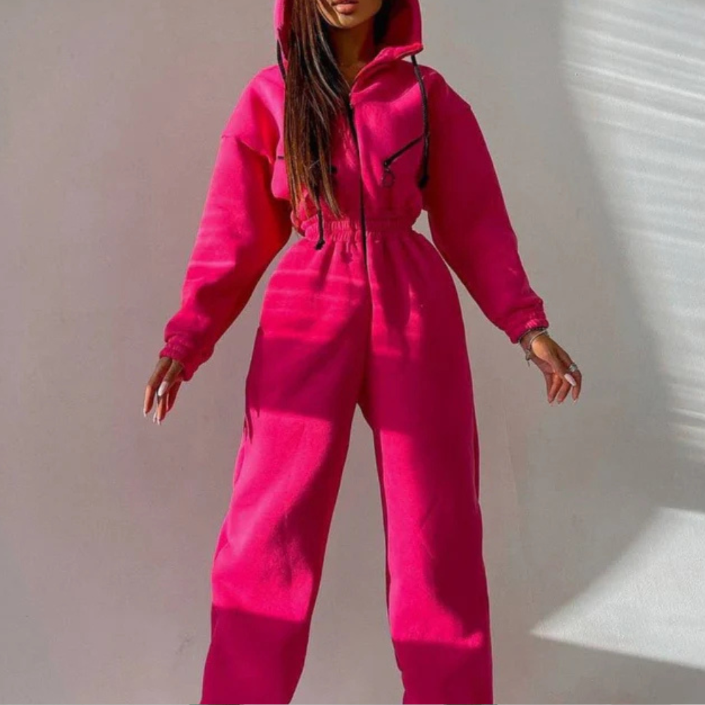 Modischer Damen-Kapuzenoverall von Fudus
