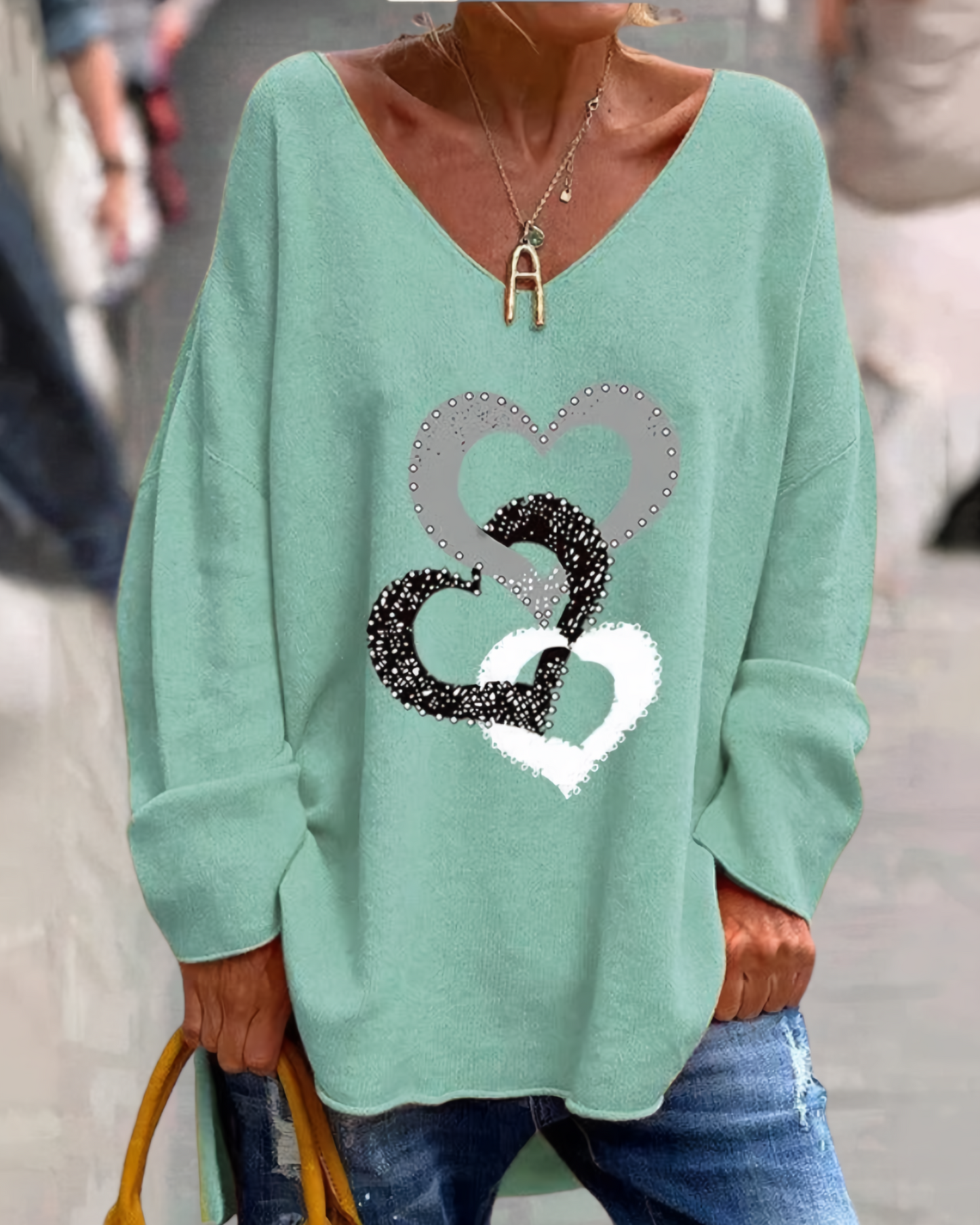 Gemütlicher Pullover mit Grafik - Bonnie