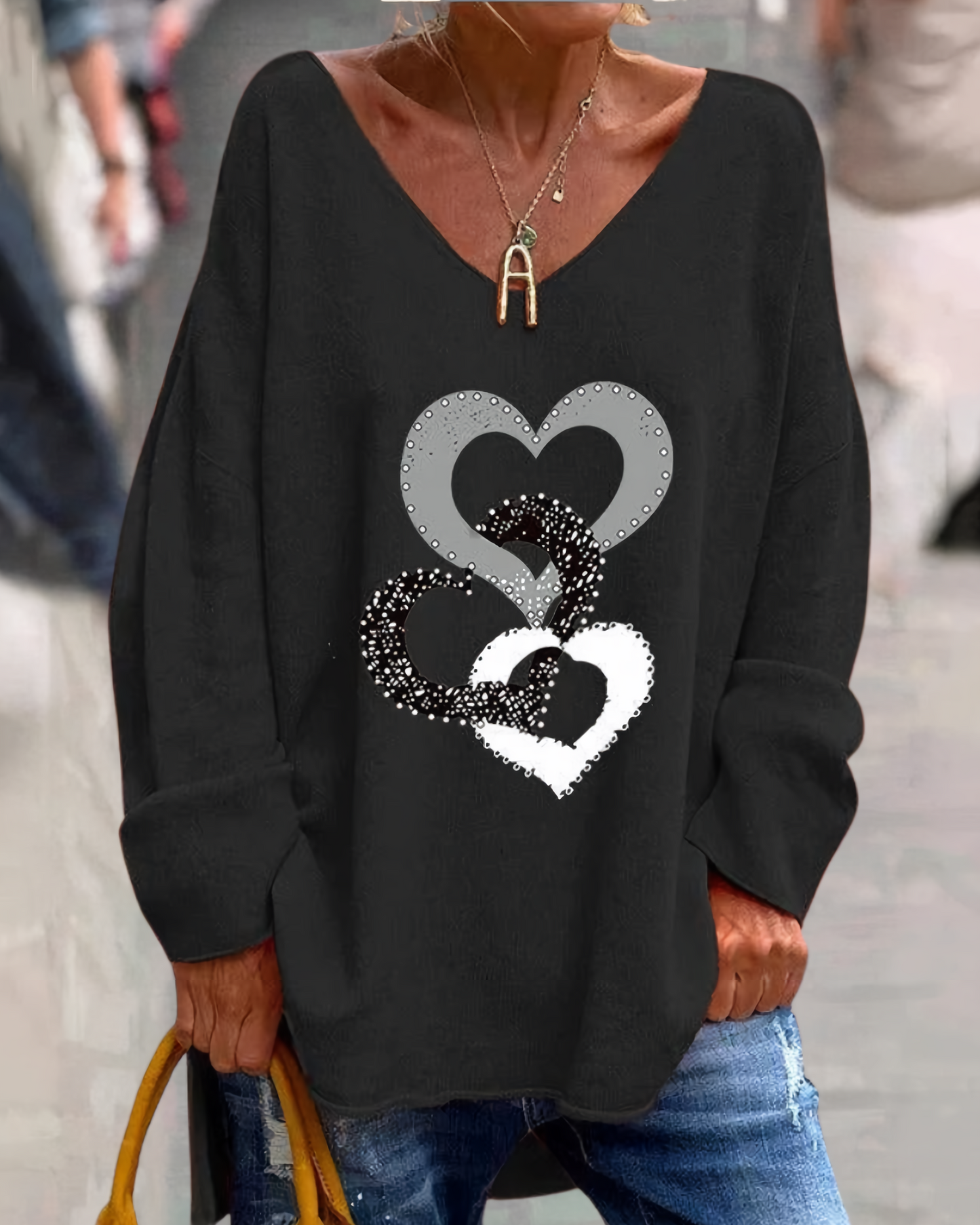 Gemütlicher Pullover mit Grafik - Bonnie