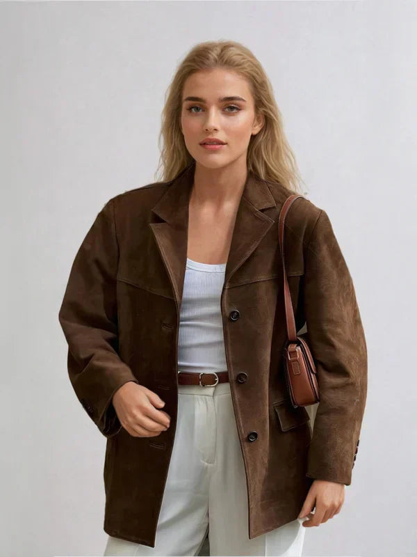 Krohn-e | Blazer Damen Aus Wildleder Chic und Bequem