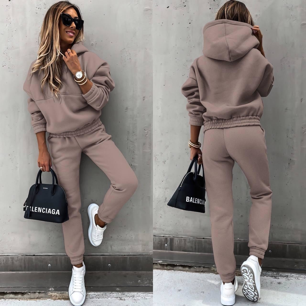 Krohn-e | Klassisches Lounge Tracksuit Satz Stilvoll und Bequem