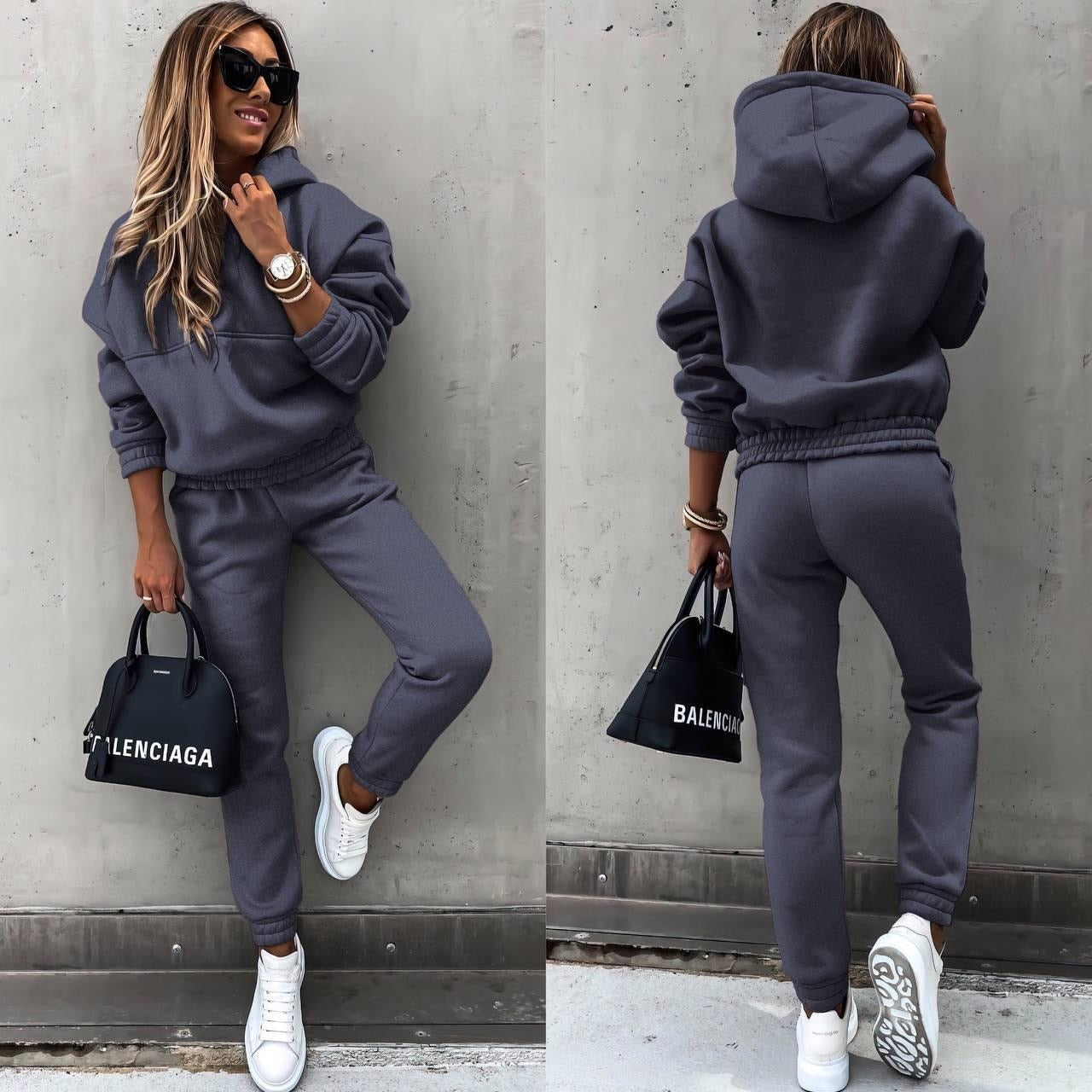 Krohn-e | Klassisches Lounge Tracksuit Satz Stilvoll und Bequem