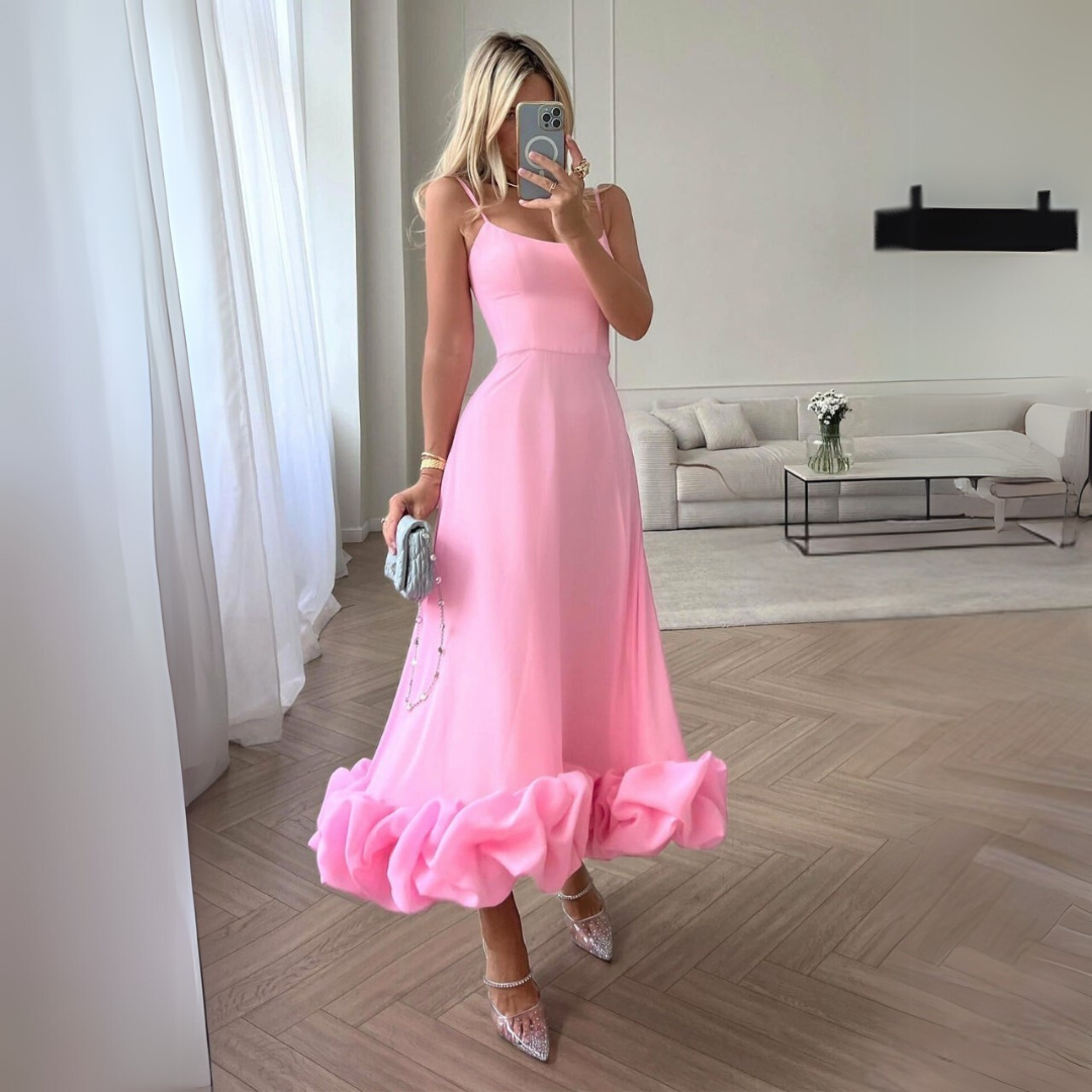 Elegantes Damen-Midi-Kleid mit Raffungen von Berit