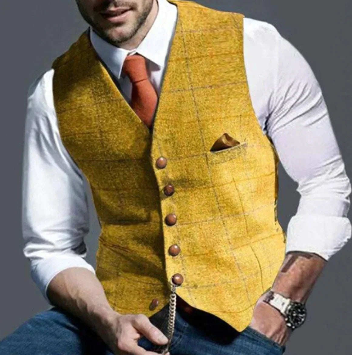 Krohn-e | Elegantes Weste für Männer, Vielseitig & Modern