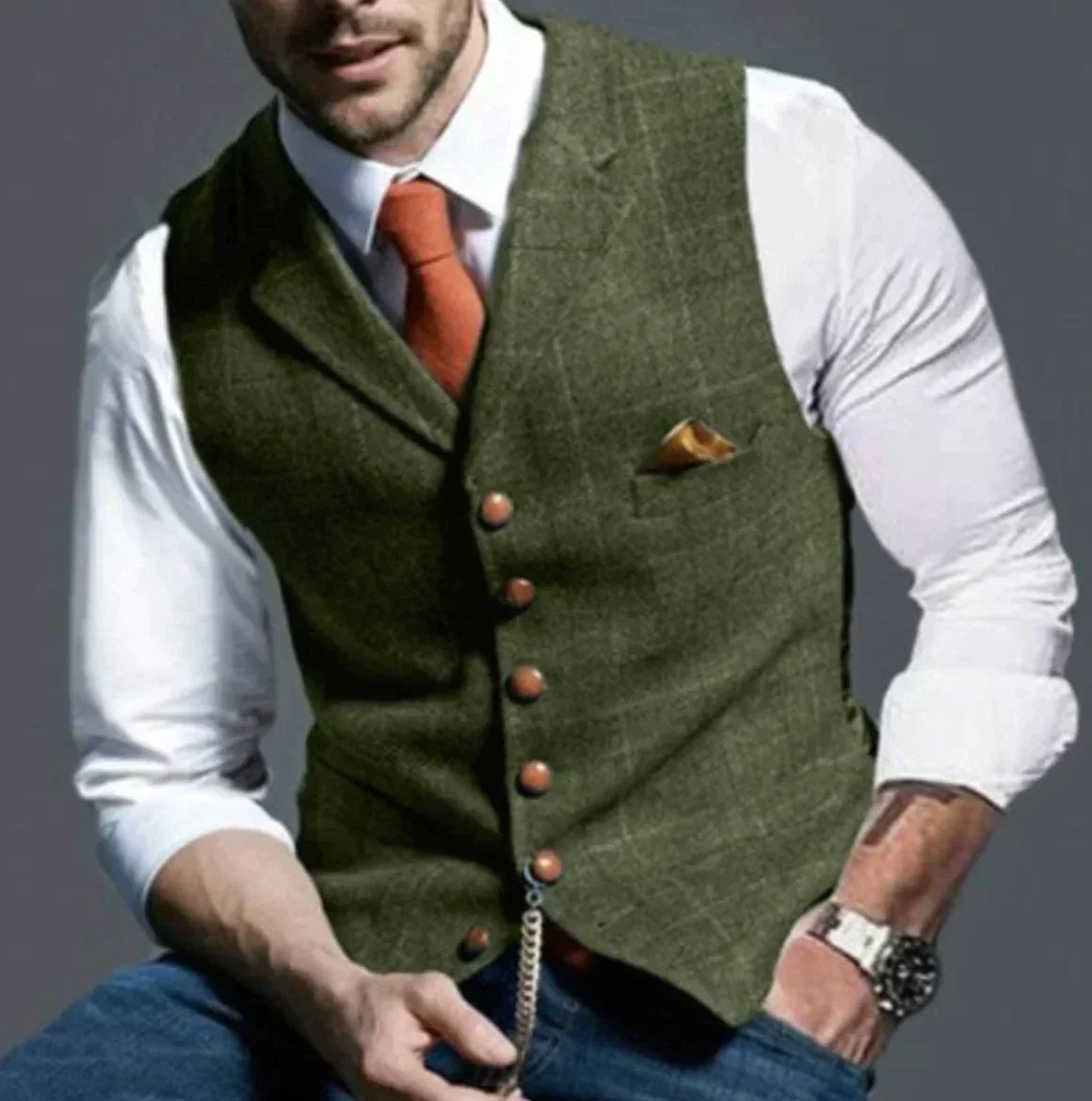 Krohn-e | Elegantes Weste für Männer, Vielseitig & Modern