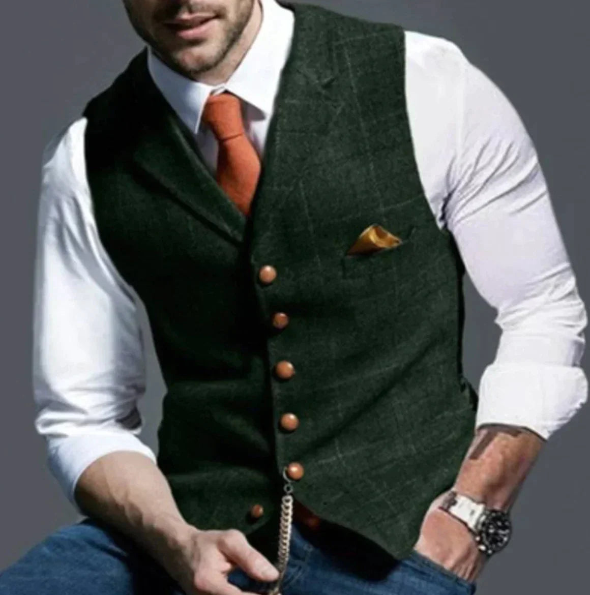 Krohn-e | Elegantes Weste für Männer, Vielseitig & Modern